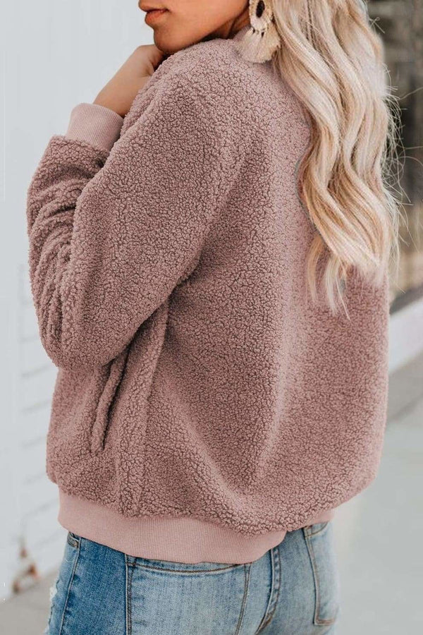 Odile - Veste bomber teddy femme