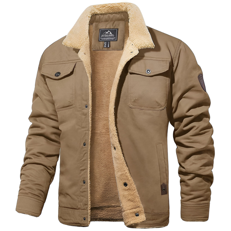 Damien - Veste Classique Sherpa Boutonnée