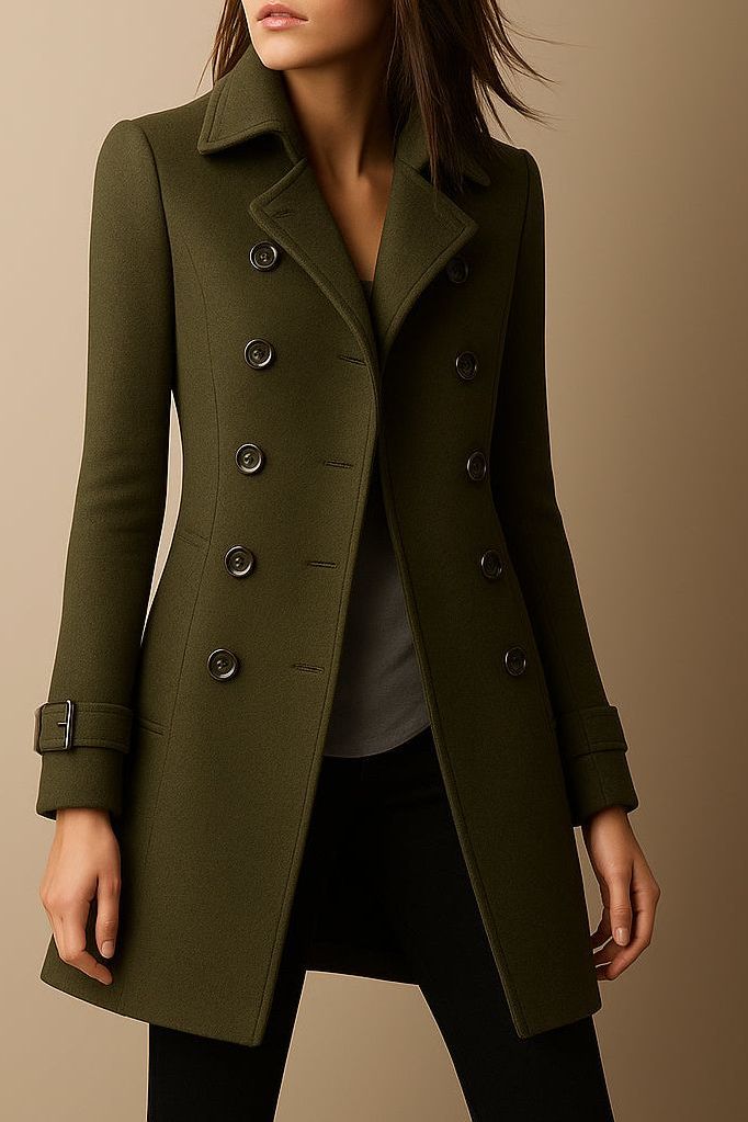 Sabine | Manteau Élégant Long Laine