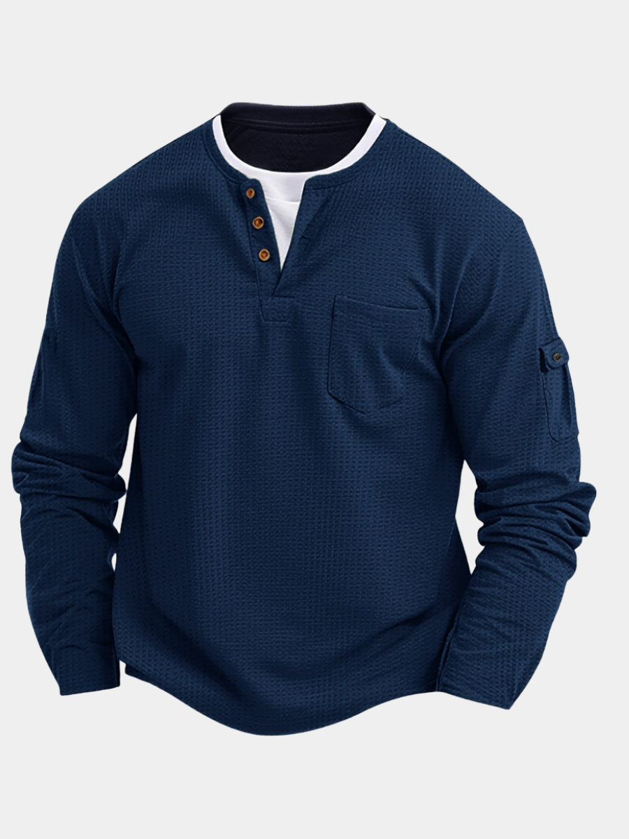 Louis - T-shirt manches longues homme au style décontracté