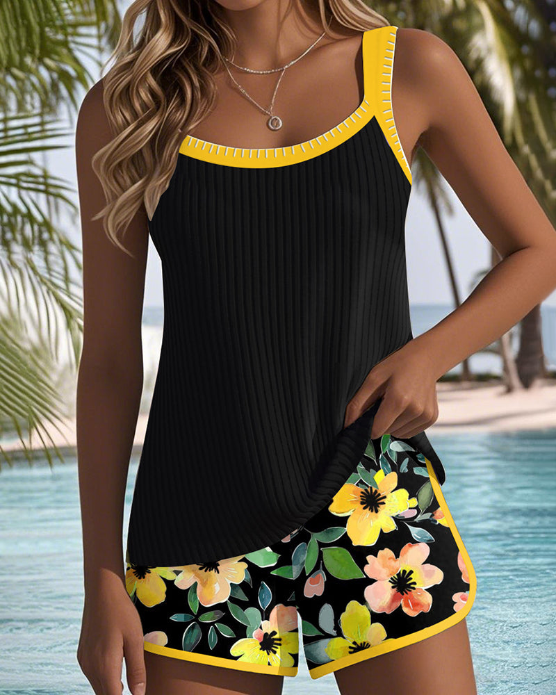 Margaux - Tankini Élégant Bohème