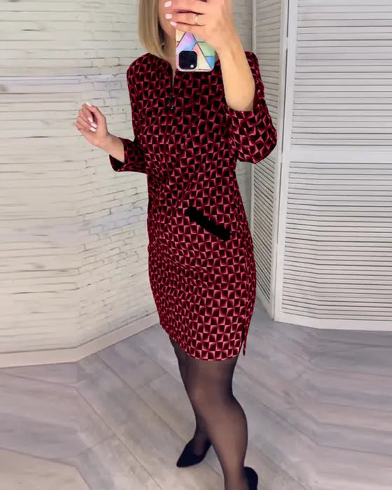 Camille - Belle Robe Courte Rayée Sans Manches Femme