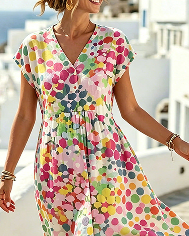 Aurélie - Robe d'Été Fluide Col V