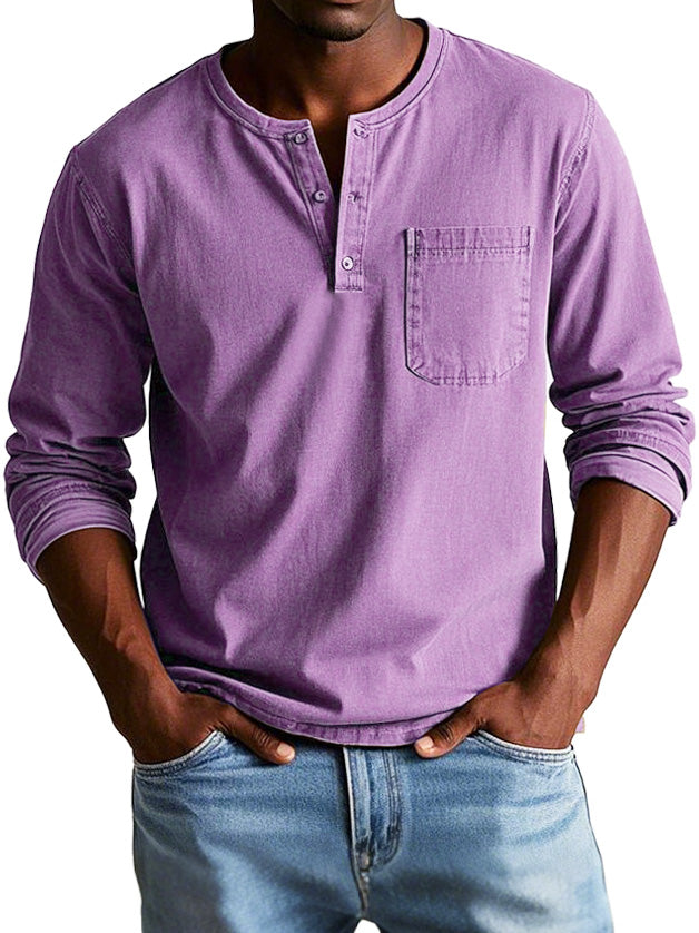 Hugo - Henley homme vintage