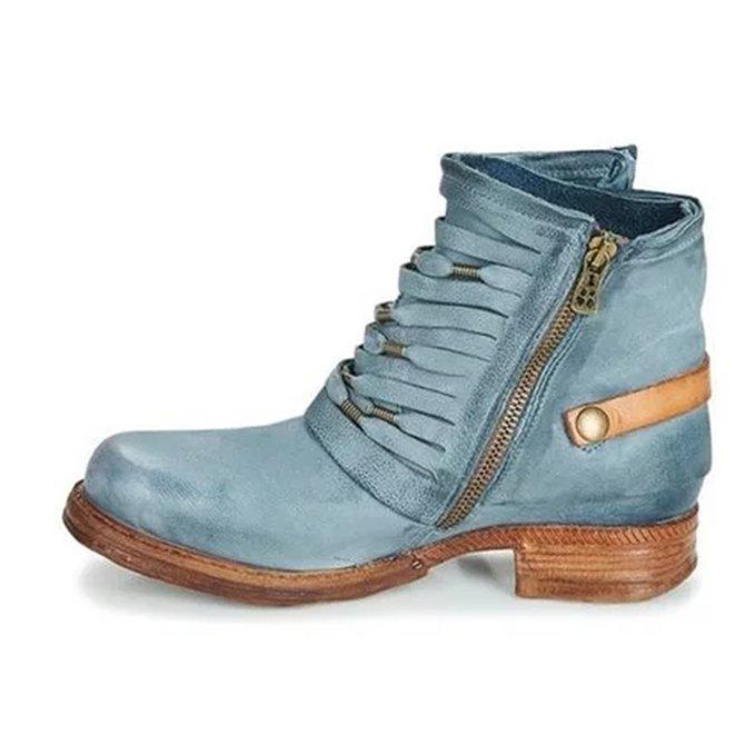 Marielle - Bottines rétro - Talon bloc, Style vintage - Femme