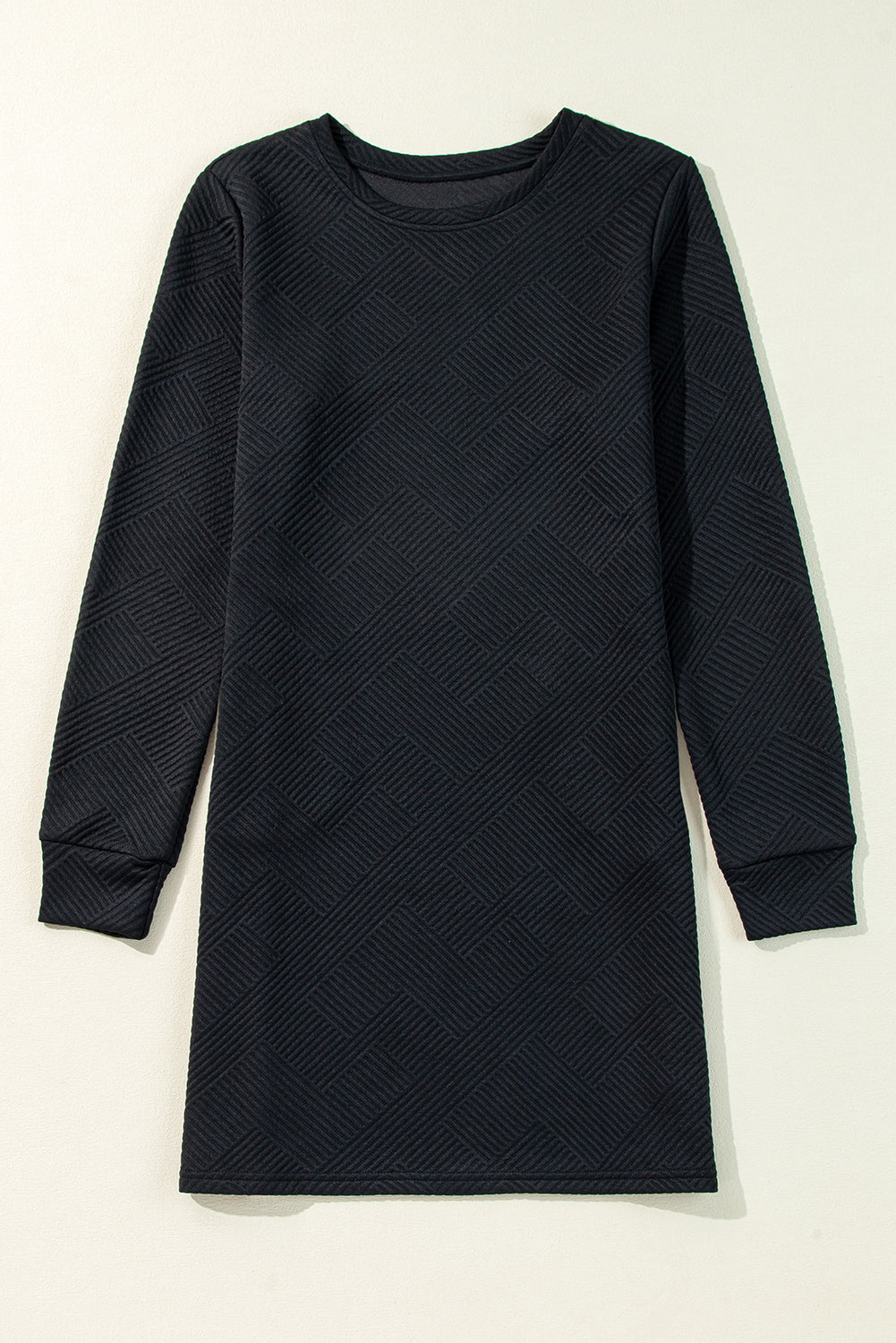 Noémie - Robe oversize - Tissu texturé, Manches longues, Femme