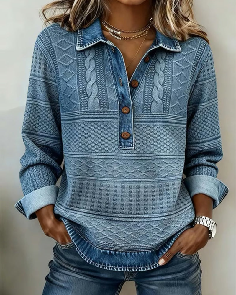 Sylvie | Pull Élégant Torsadé Vintage