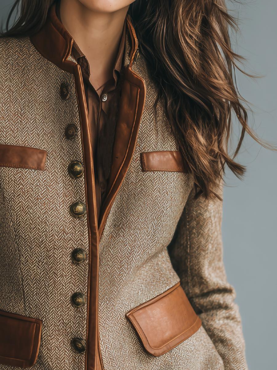 Camille - Veste Chic Vintage à Poches