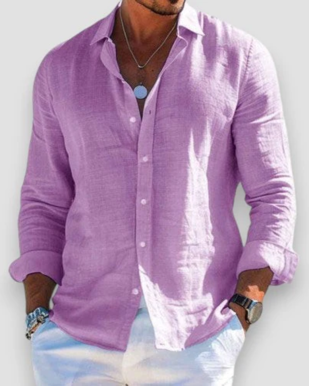 Nicolas - Chemise D'Été Fluide