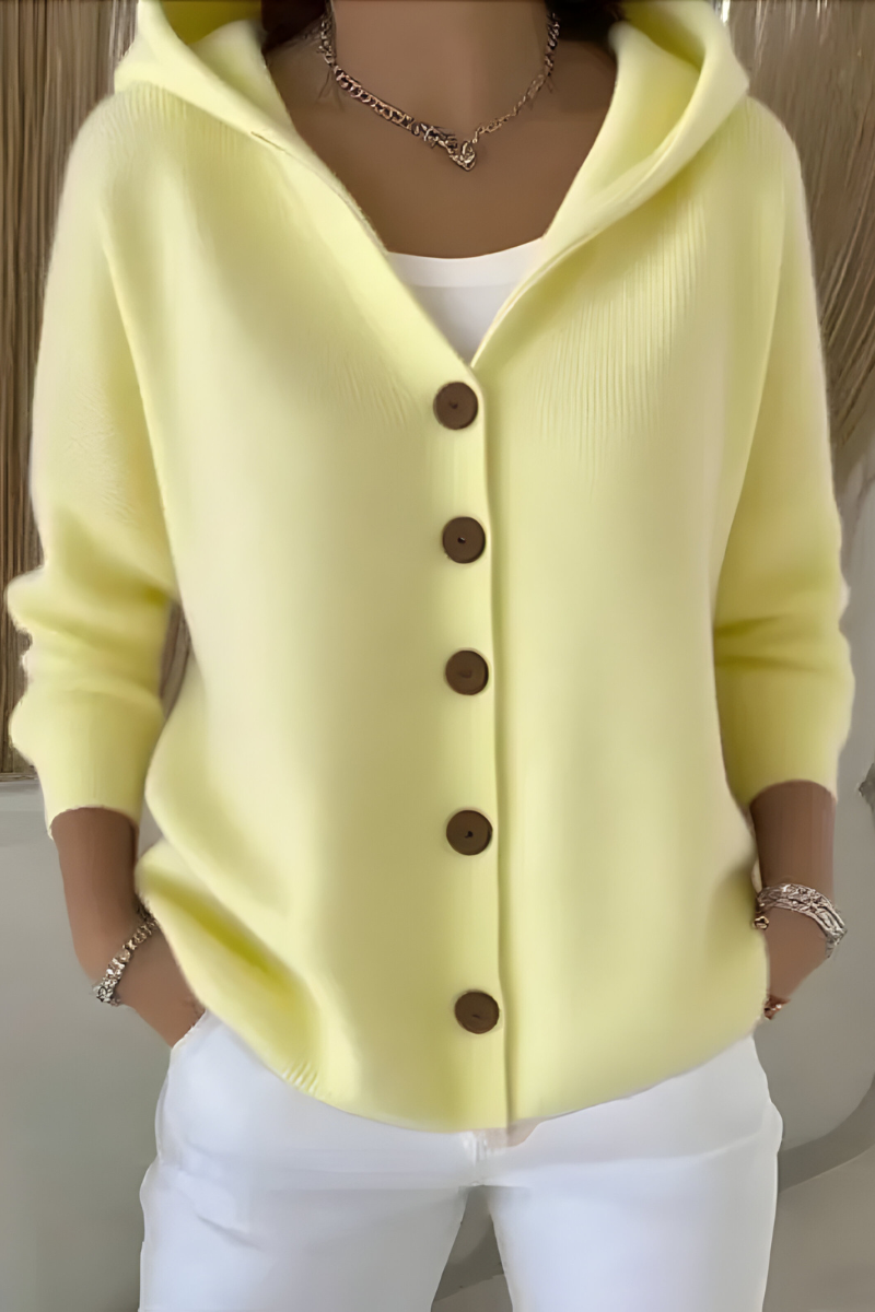 Amélie - Cardigan Chic Maille Douce à Capuche