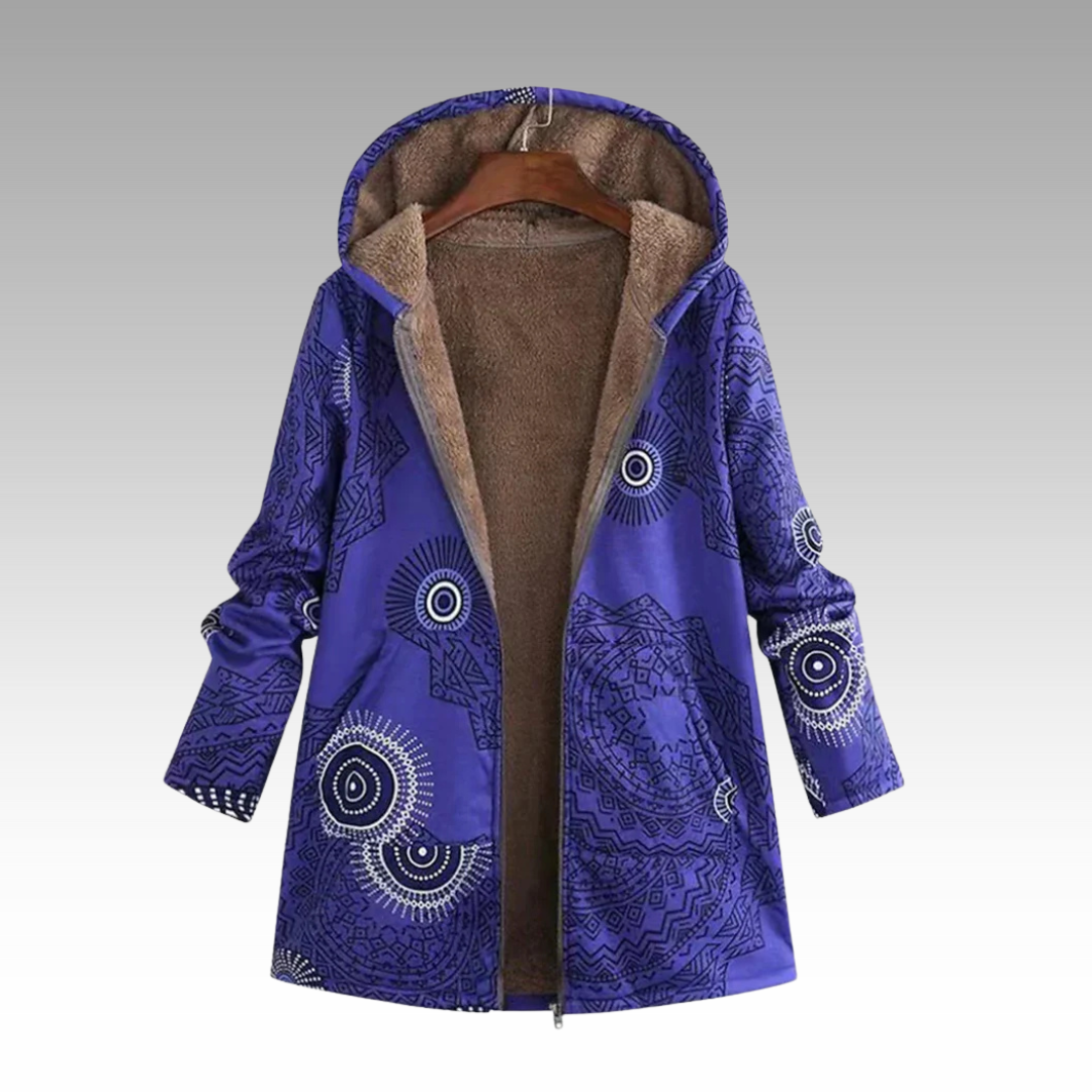 Sandrine - Manteau Chic Bohème Capuche