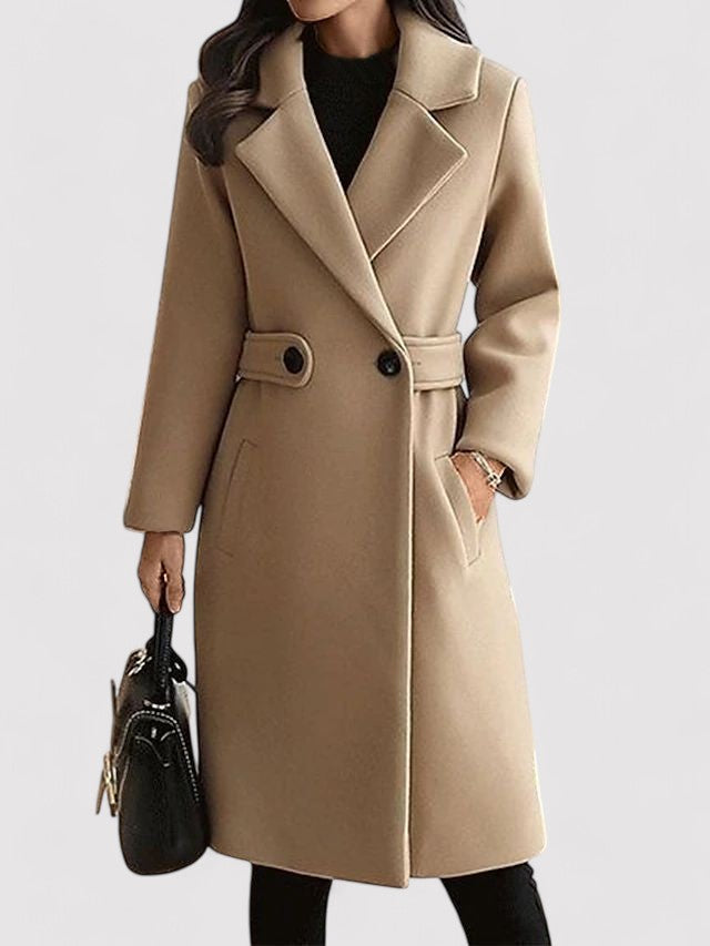 Pascale | Manteau Élégant Ceinturé Classique