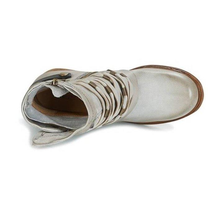 Marielle - Bottines rétro - Talon bloc, Style vintage - Femme