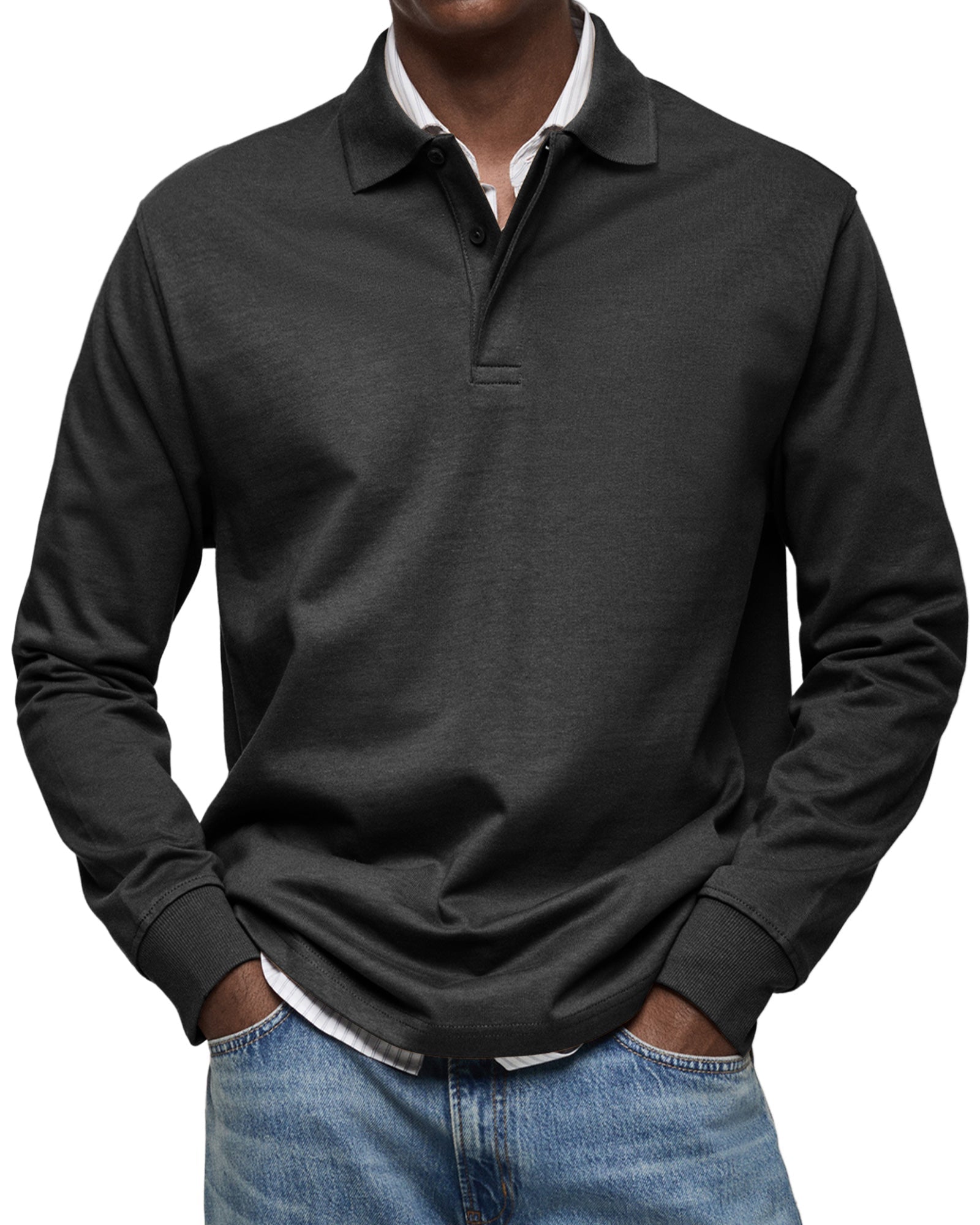 Julien – Polo homme à manches longues luxe