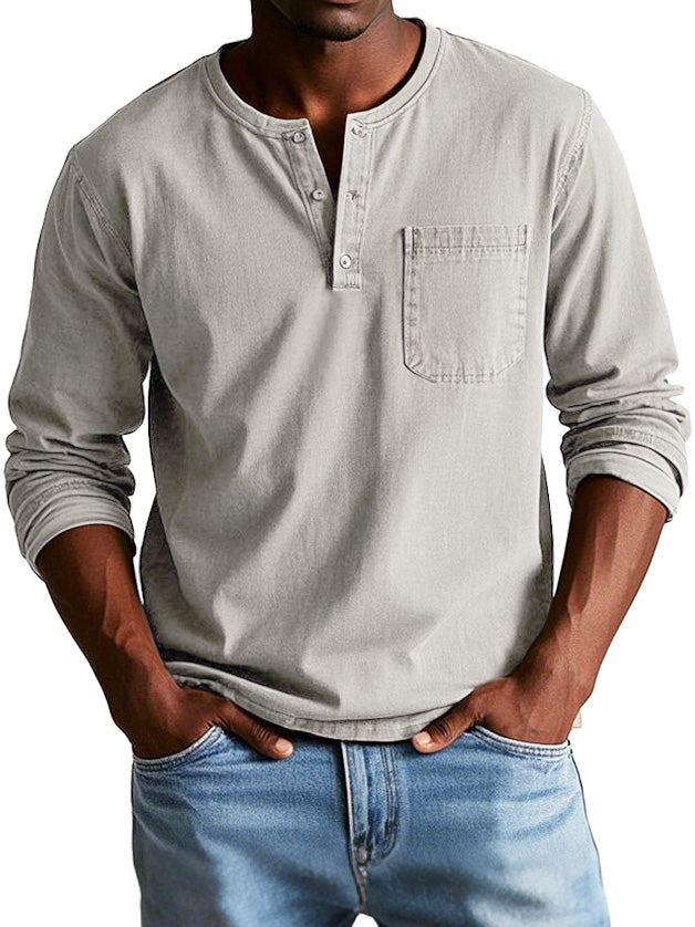 Louis - Henley vintage homme