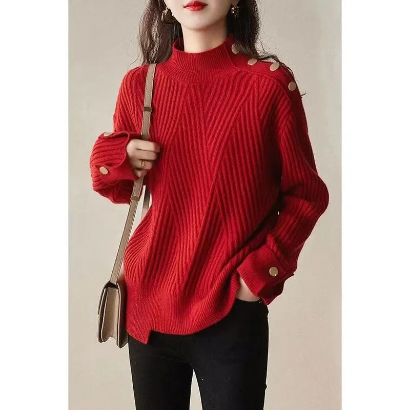 Olivia - Pull automne élégant femme