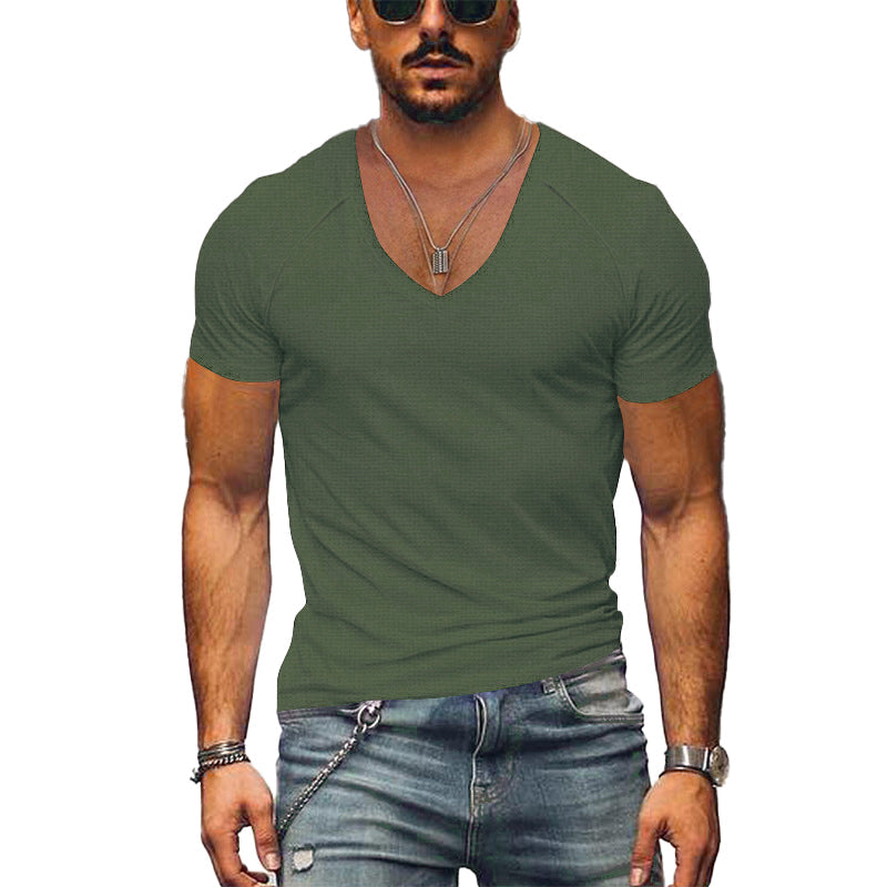 Yannick - T-Shirt Col V Confortable Homme