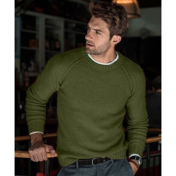 Léon - Pull Tricot Doux Décontracté Confort Homme