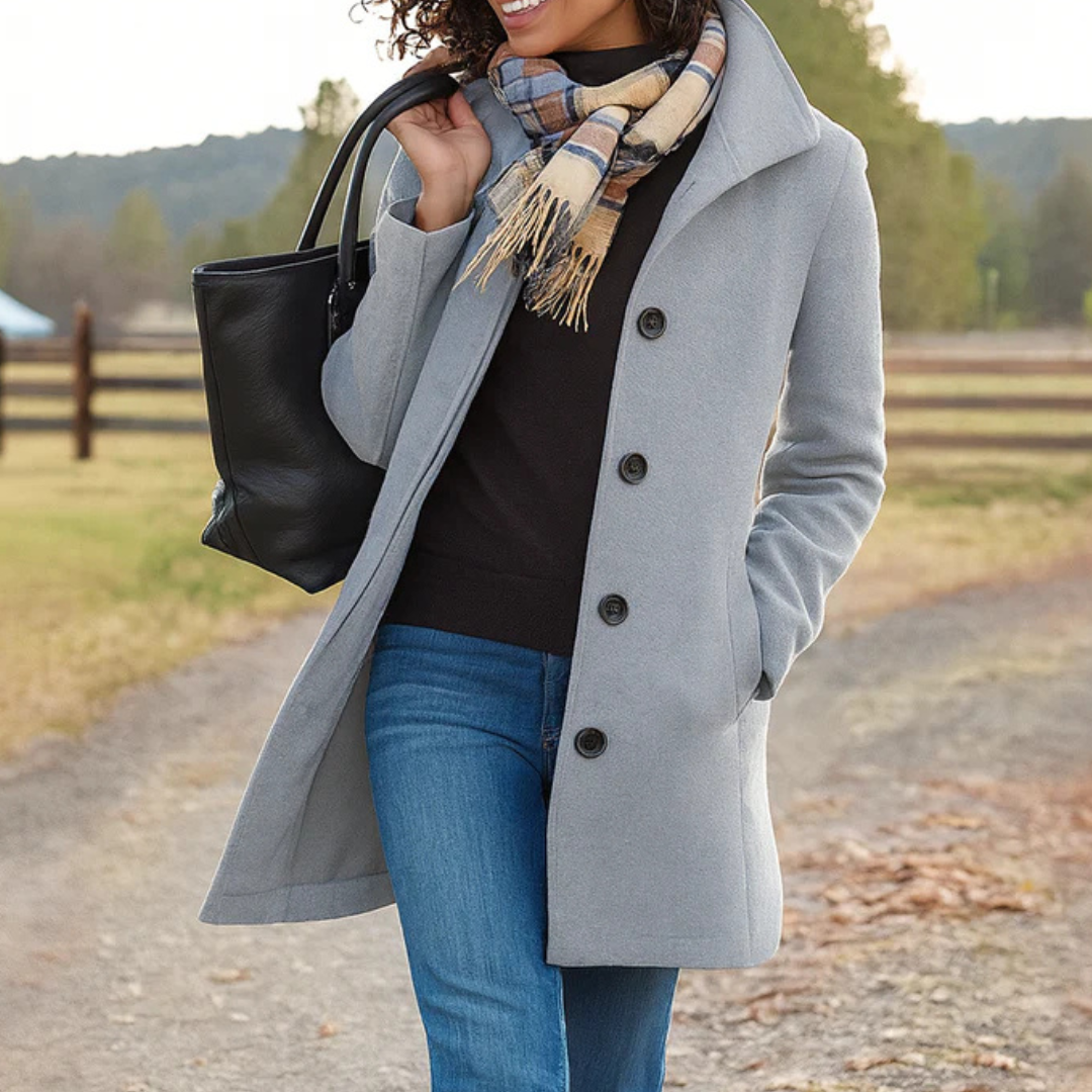 Camille | Manteau Élégant Court Chaud