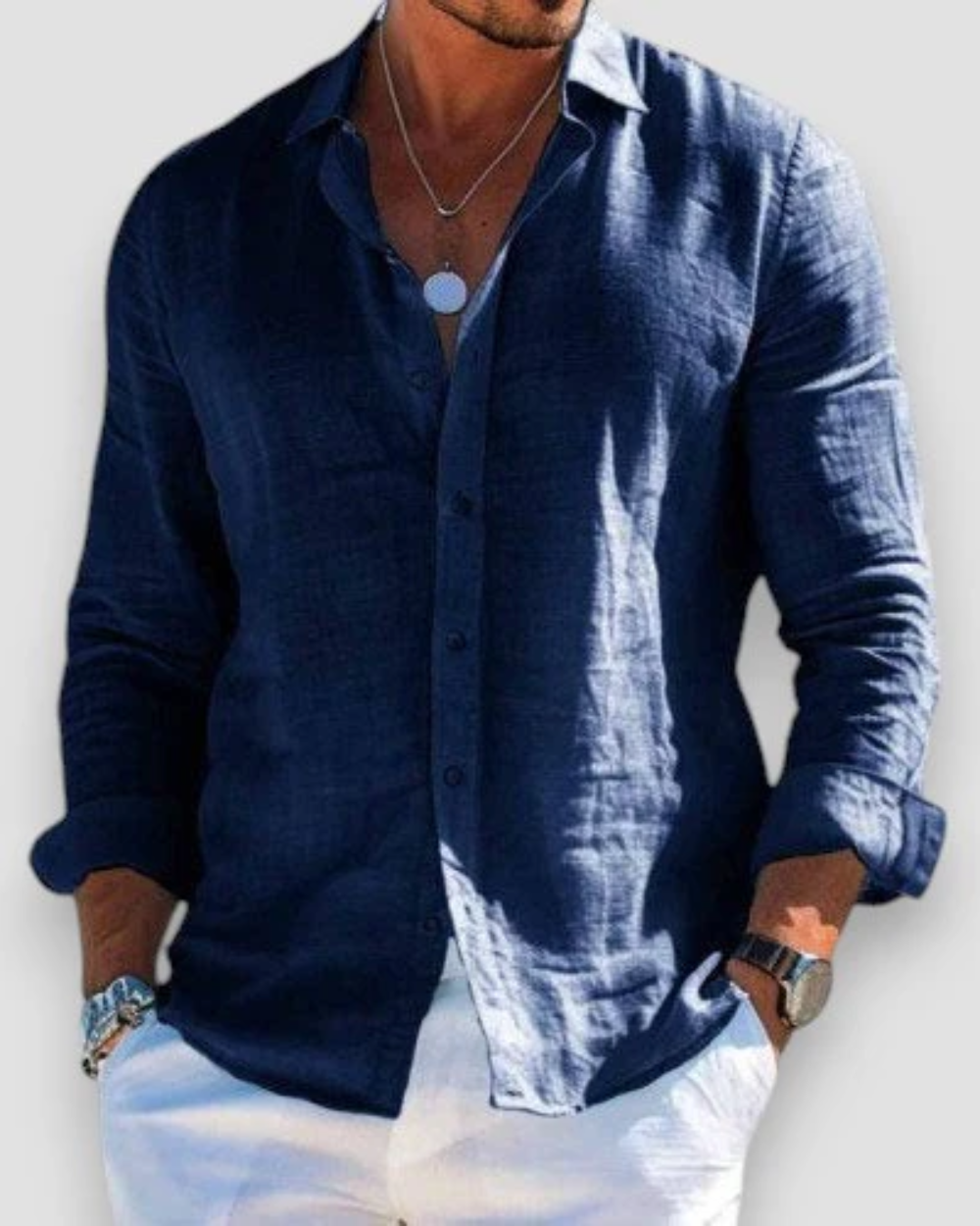 Nicolas - Chemise D'Été Fluide