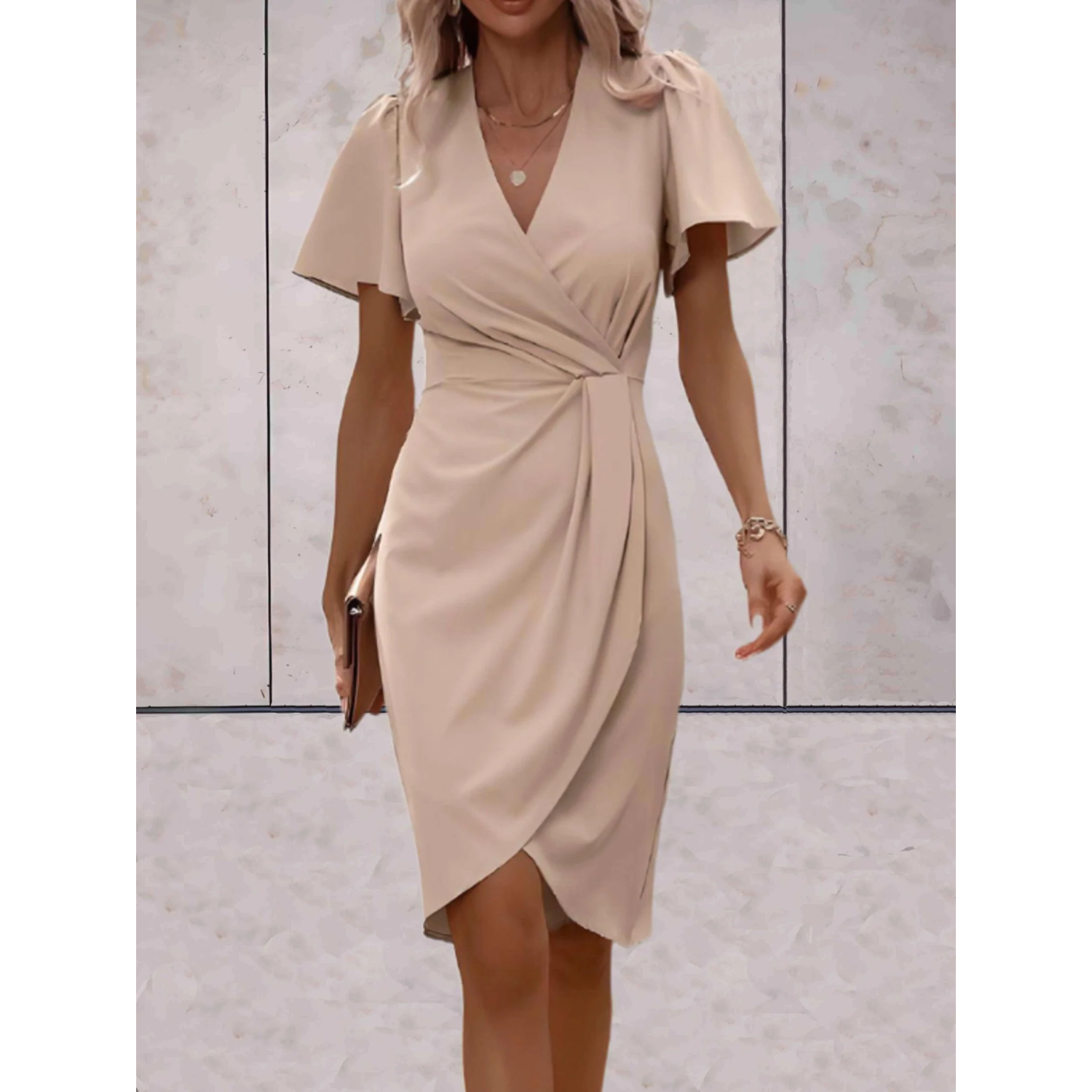 Delphine - Robe Portefeuille Élégante