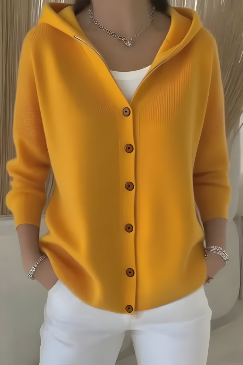 Amélie - Cardigan Chic Maille Douce à Capuche