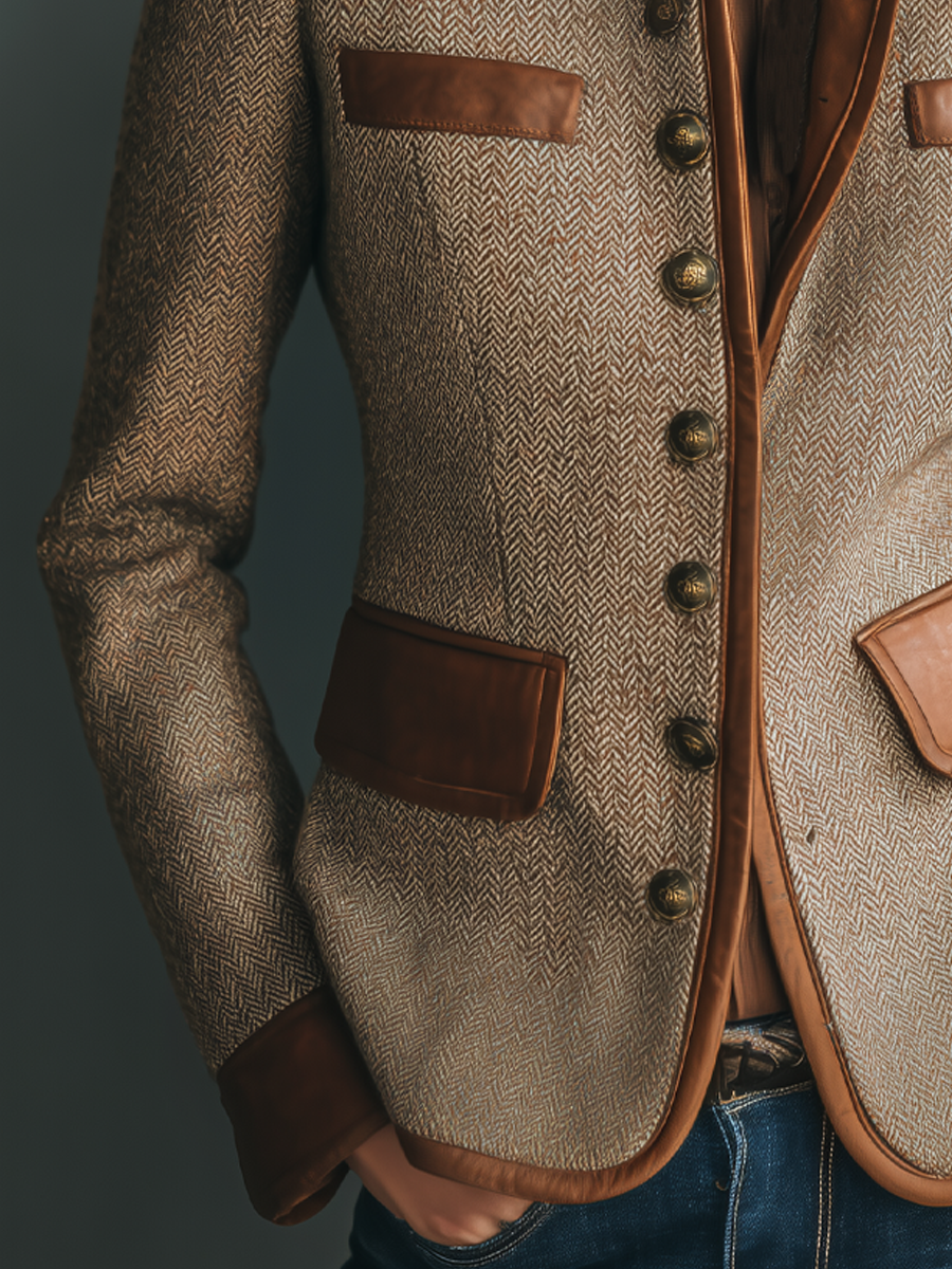 Camille - Veste Chic Vintage à Poches