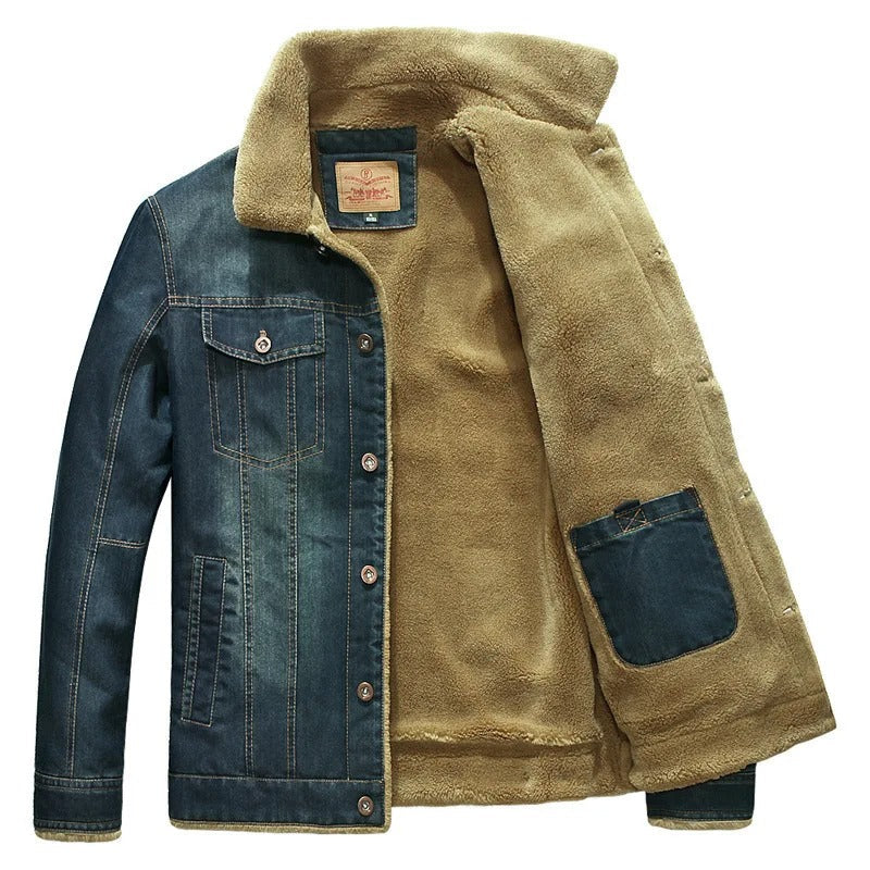 Gabriel - Veste homme jean doublée hiver
