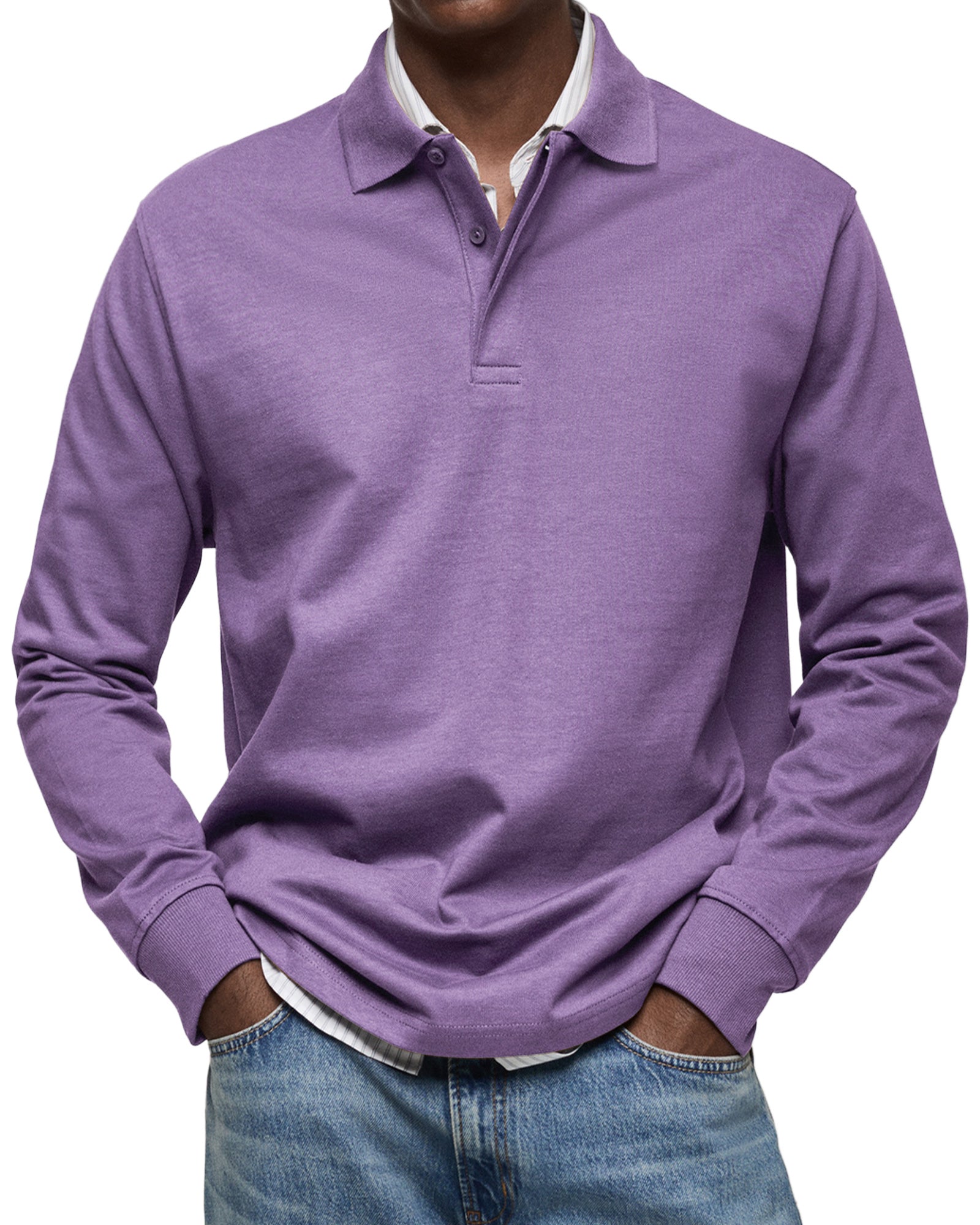 Julien – Polo homme à manches longues luxe