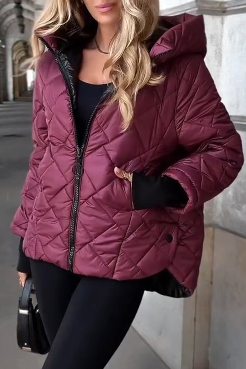 Charlotte - Doudoune Élégante Matelassée Capuche