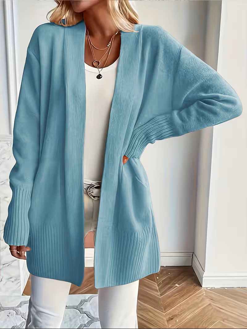 Karine - Cardigan Élégant Oversize Ouvert