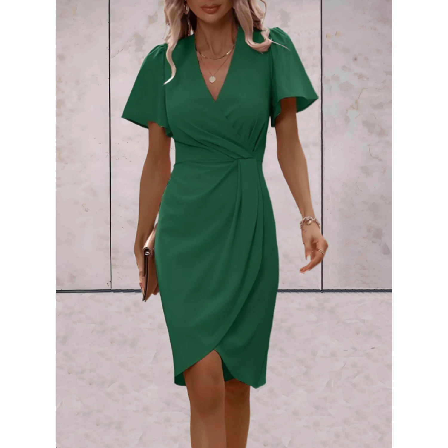 Delphine - Robe Portefeuille Élégante