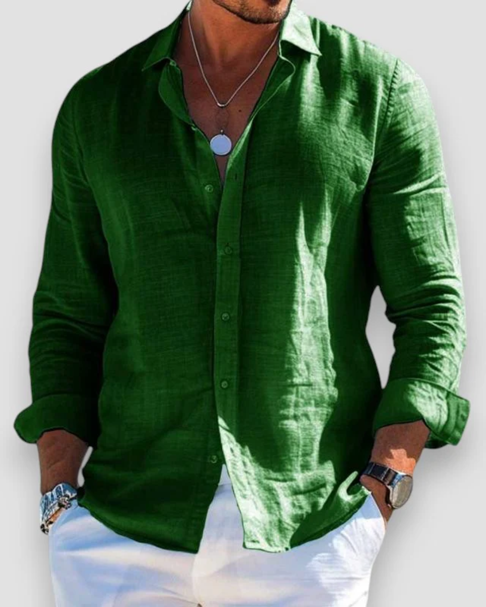 Nicolas - Chemise D'Été Fluide