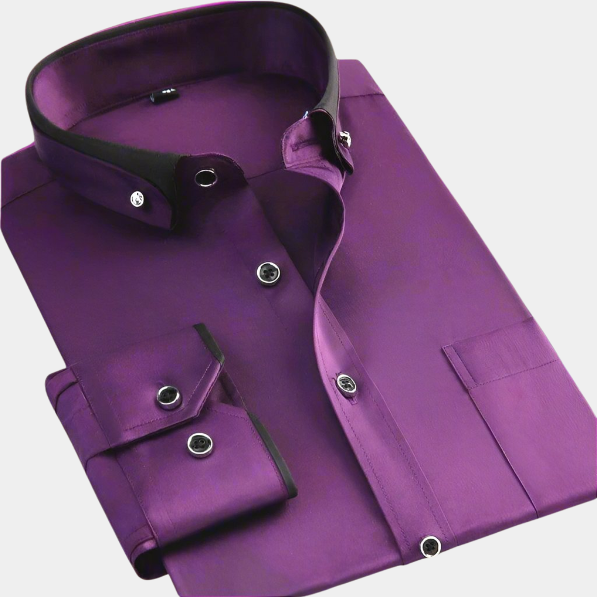 Léo - Chemise Classique Manches Longues Homme