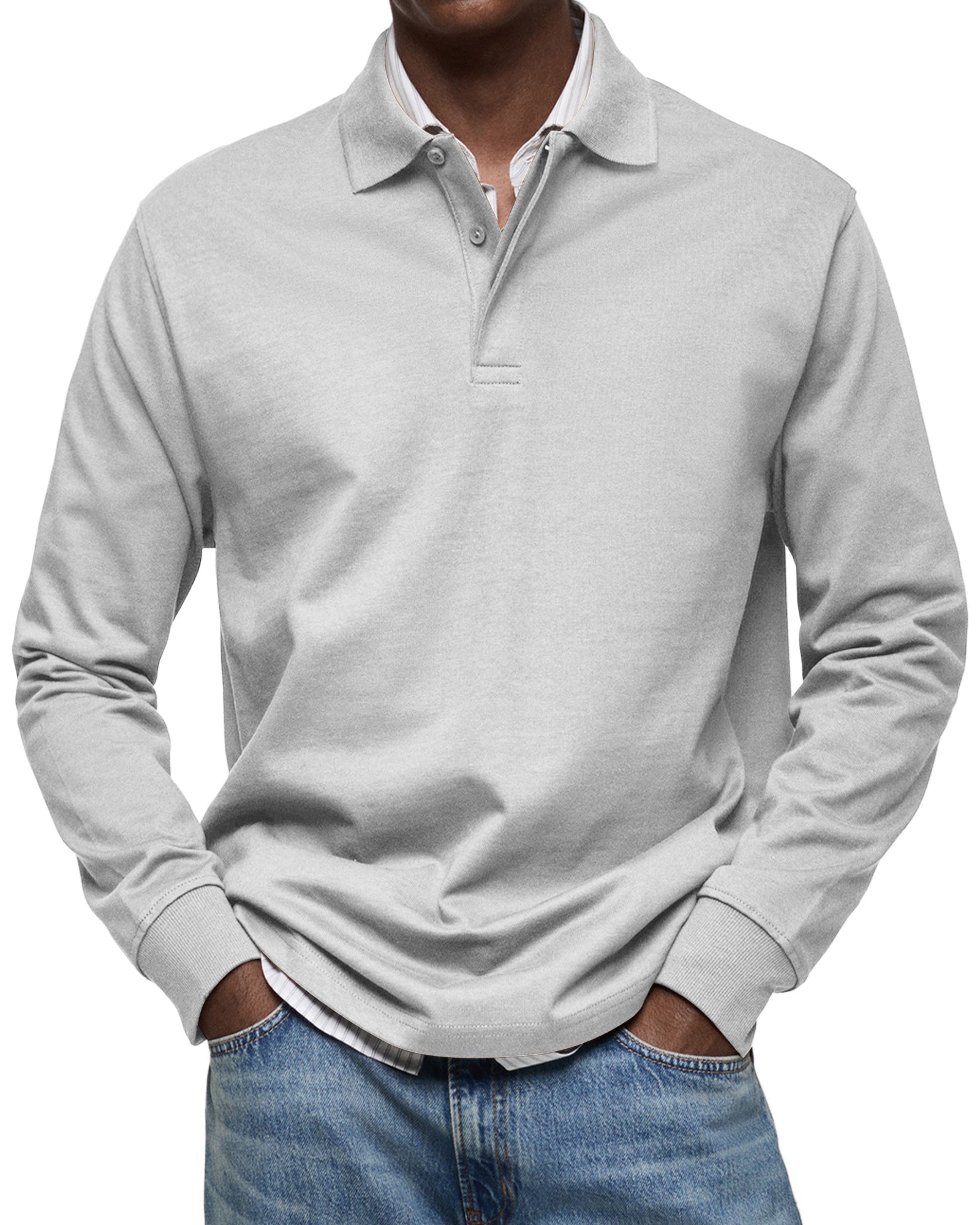 Julien – Polo homme à manches longues luxe