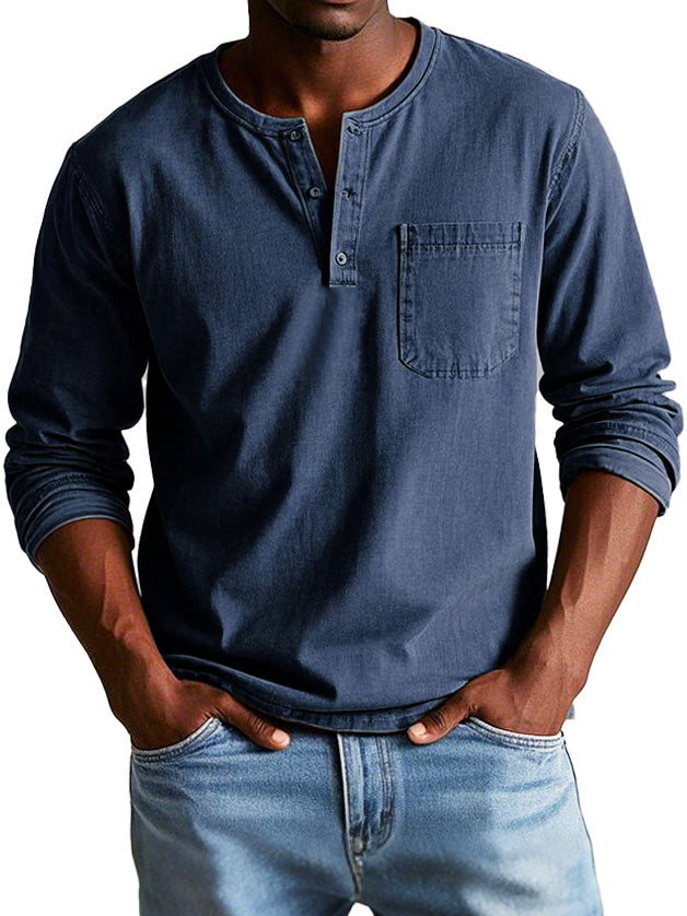 Louis - Henley vintage homme