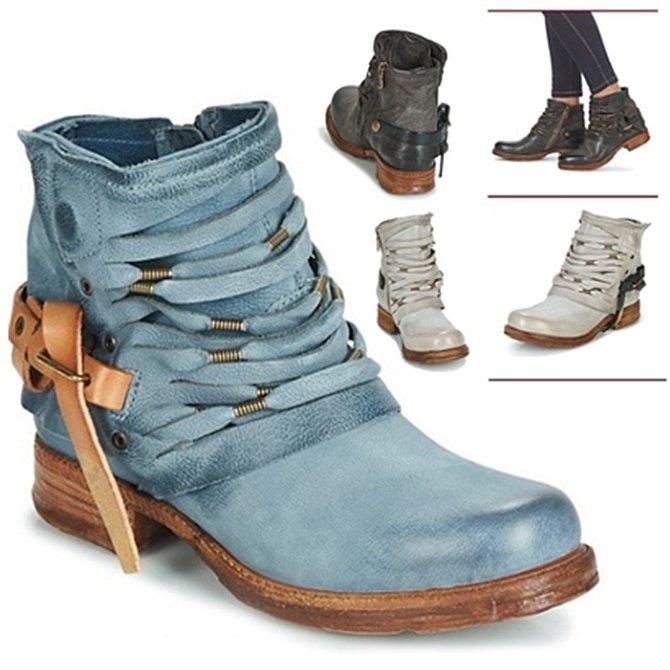 Marielle - Bottines rétro - Talon bloc, Style vintage - Femme