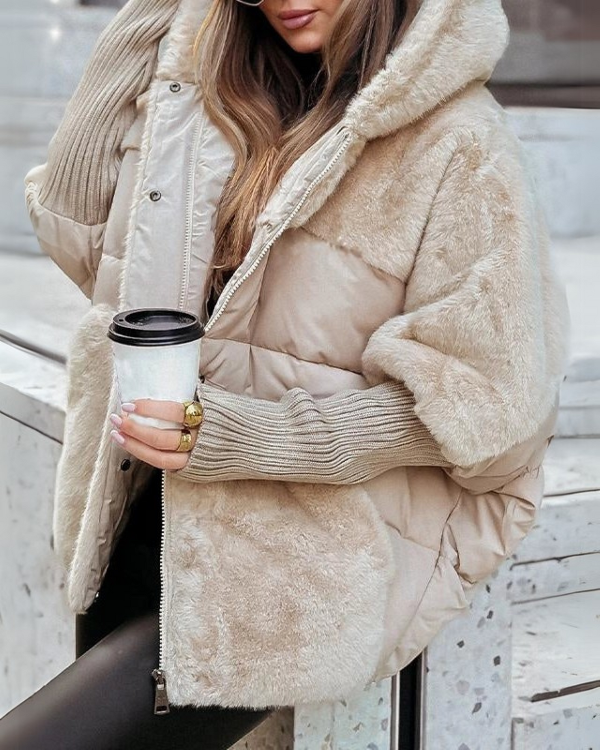 Caroline | Doudoune Chic Oversize Matelassée