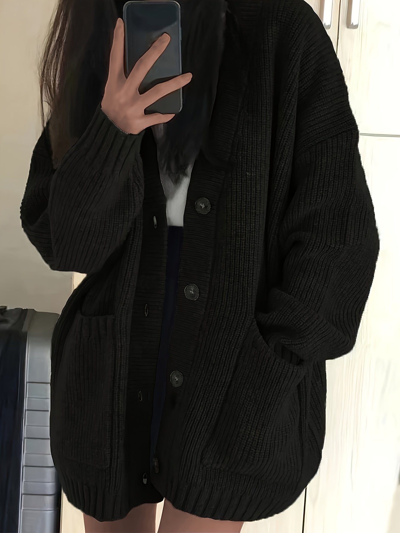 Chloé - Cardigan Chic Oversize Grosse Maille