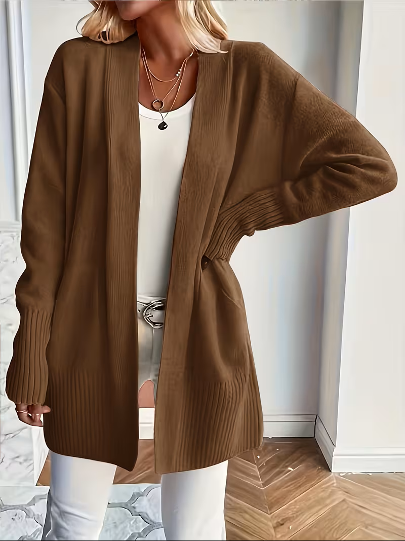 Karine - Cardigan Élégant Oversize Ouvert
