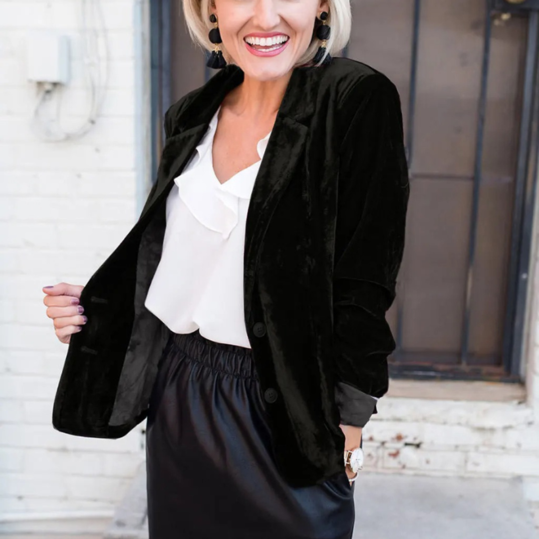 Odile - Blazer femme velours