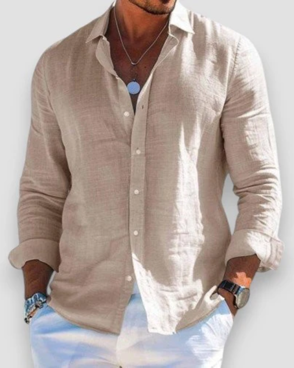 Nicolas - Chemise D'Été Fluide