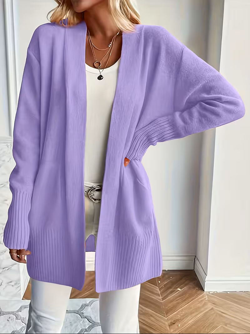 Karine - Cardigan Élégant Oversize Ouvert