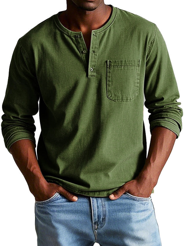 Louis - Henley vintage homme
