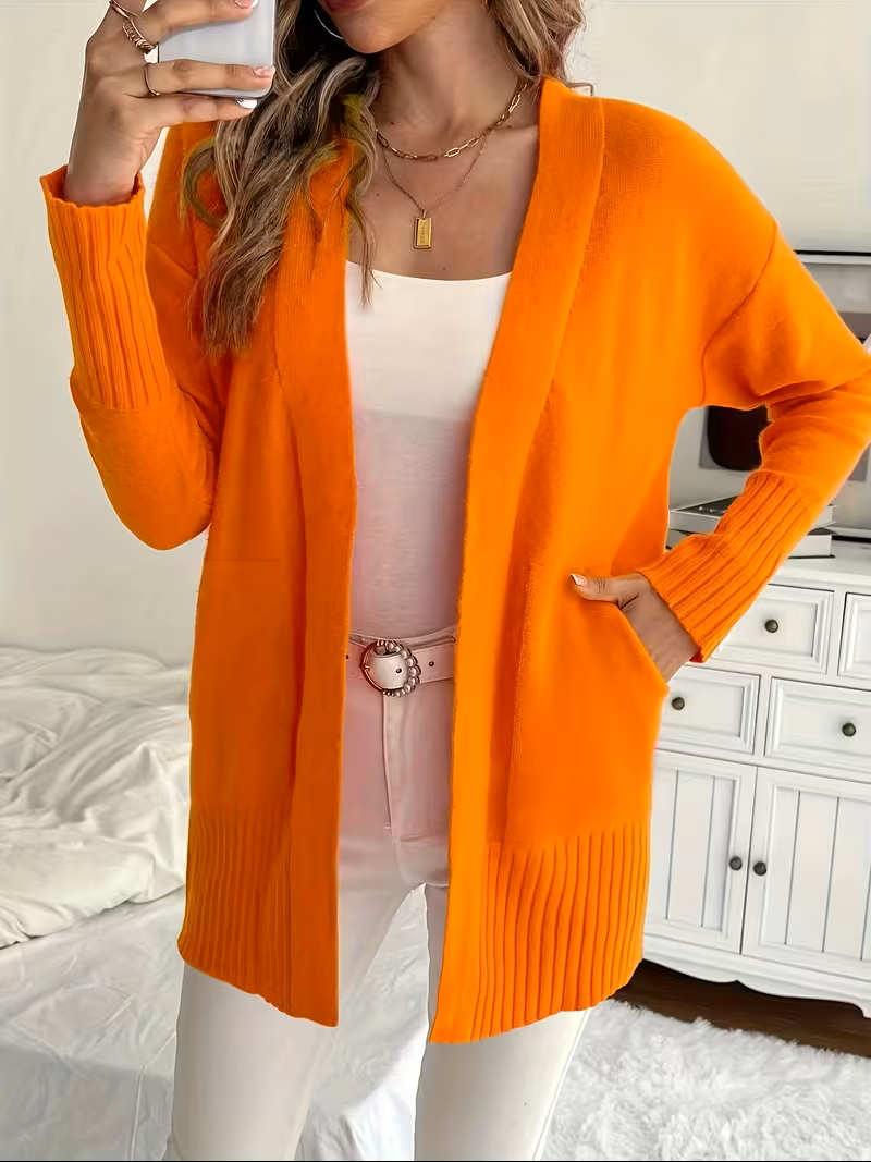 Karine - Cardigan Élégant Oversize Ouvert