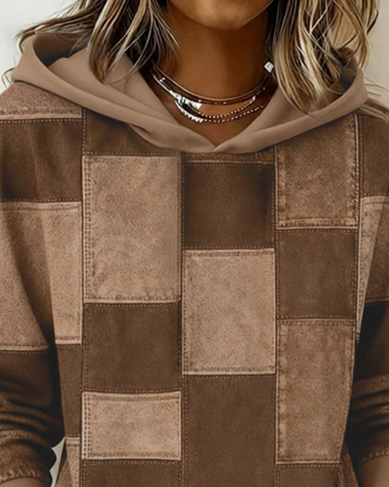 Nathalie - Sweat Chic Capuche Imprimé