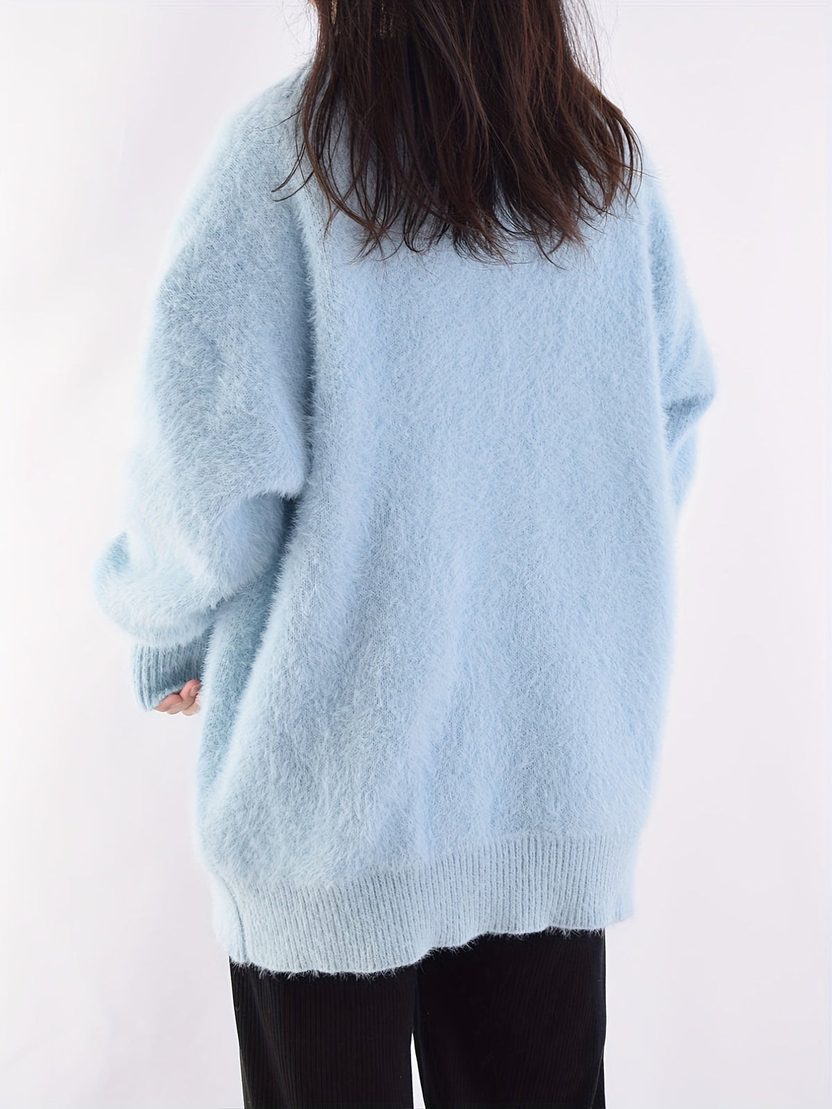 Sylvie - Cardigan Élégant Grosse Maille Boutons