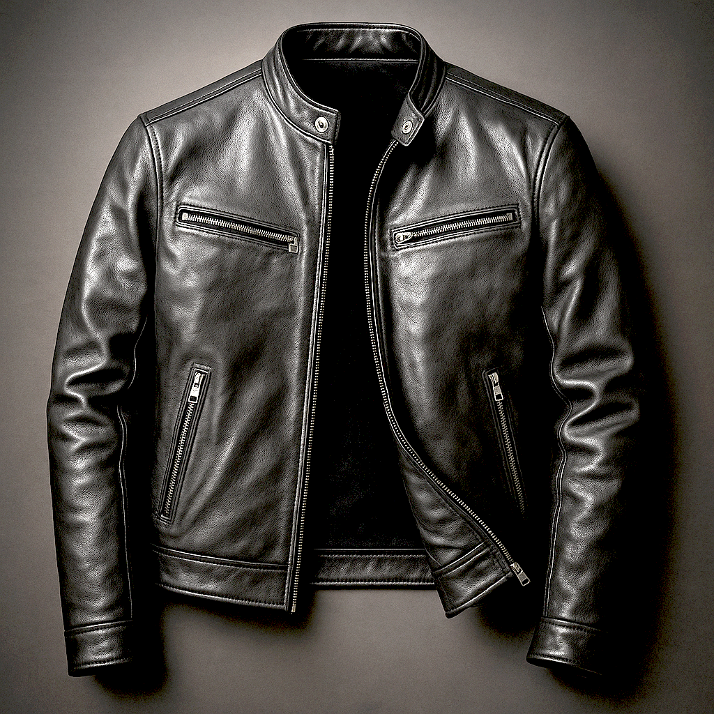 Christophe - Veste Chic Cuir Style Motard