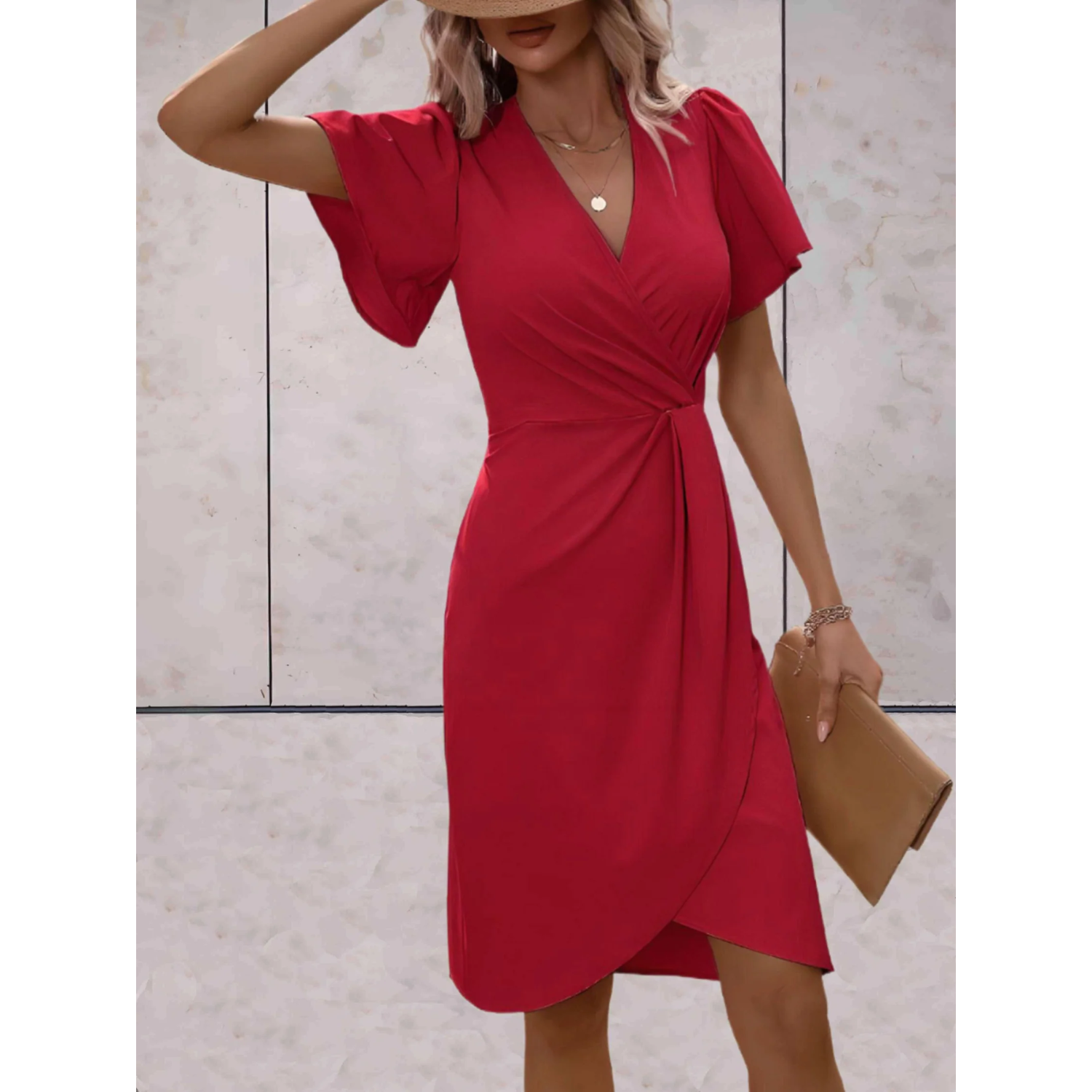 Delphine - Robe Portefeuille Élégante