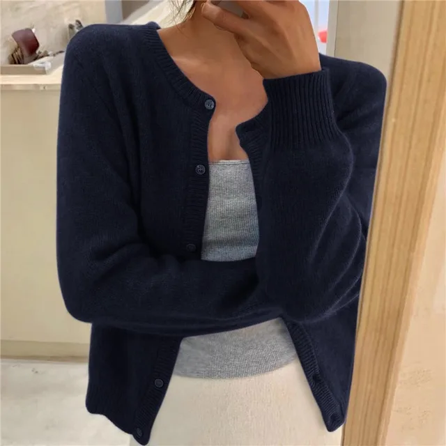 Manon - Cardigan Élégant Boutonné Col Rond